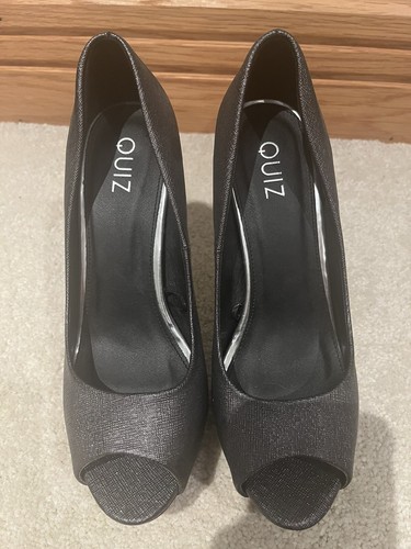 Quiz heels sparkly - sparkly, grey