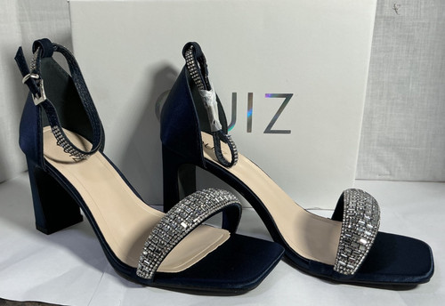 Quiz navy blue - satin, diamante