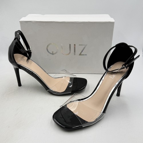 Quiz black patent - quiz, clear